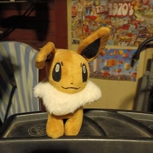 Pokemon Eevee Brown and White Plush Toy